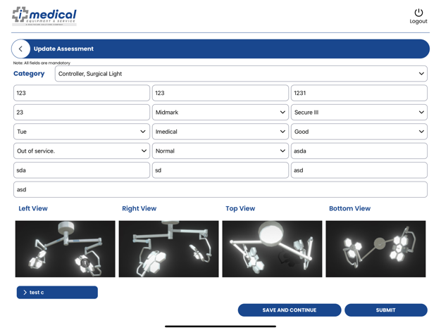 I Medical Equipment Assessment App case study
